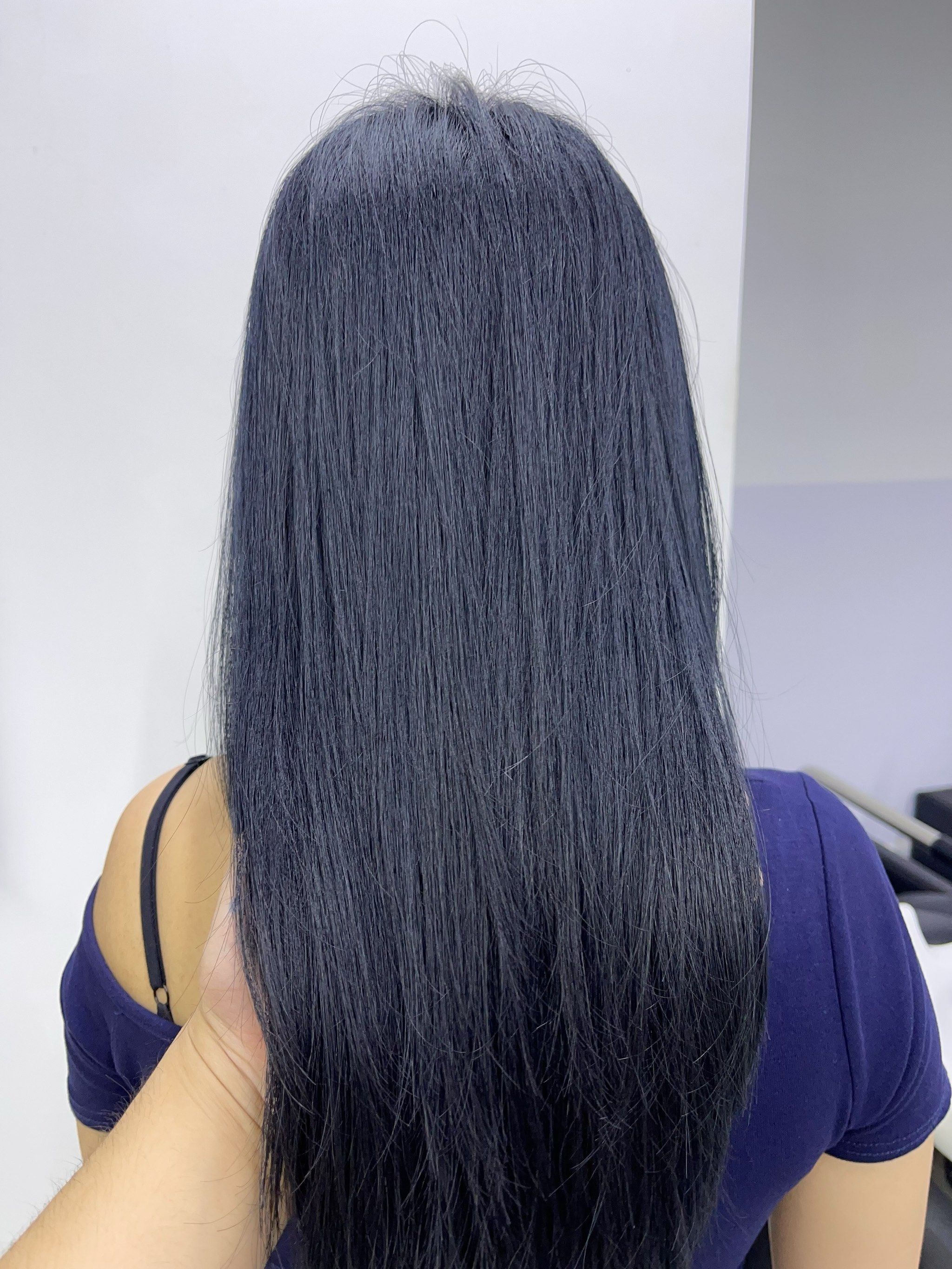 蓝黑色怎么染？